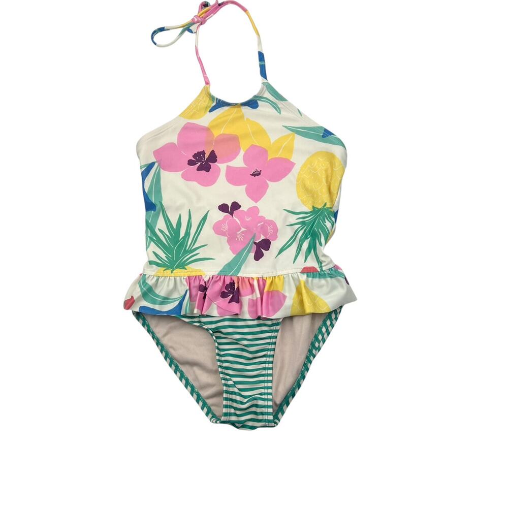 Tea Collection Floral Halter One Piece Swimsuit